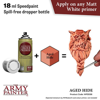 🔥มีของพร้อมส่ง🔥 Army Painter Speedpaint 2.0 Aged Hide 18ml AP-WP2036 สีทาโมเดล สีอะคริลิคสูตรน้ำ Water Based Acrylic