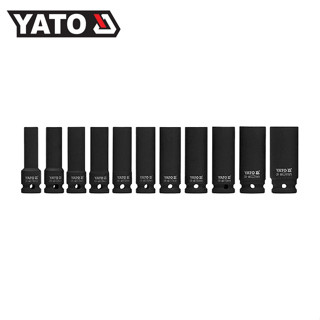 YATO YT-1054 ชุดลูกบล็อกลมยาว 1/2" x 6P 11 ตัวชุด (10 - 24 mm)