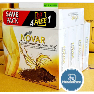 Novar BlackSasaminแพค4กล่องแถม30เม็ด1กล่องซื้อ2แพคแถมเพิ่ม30เม็ด