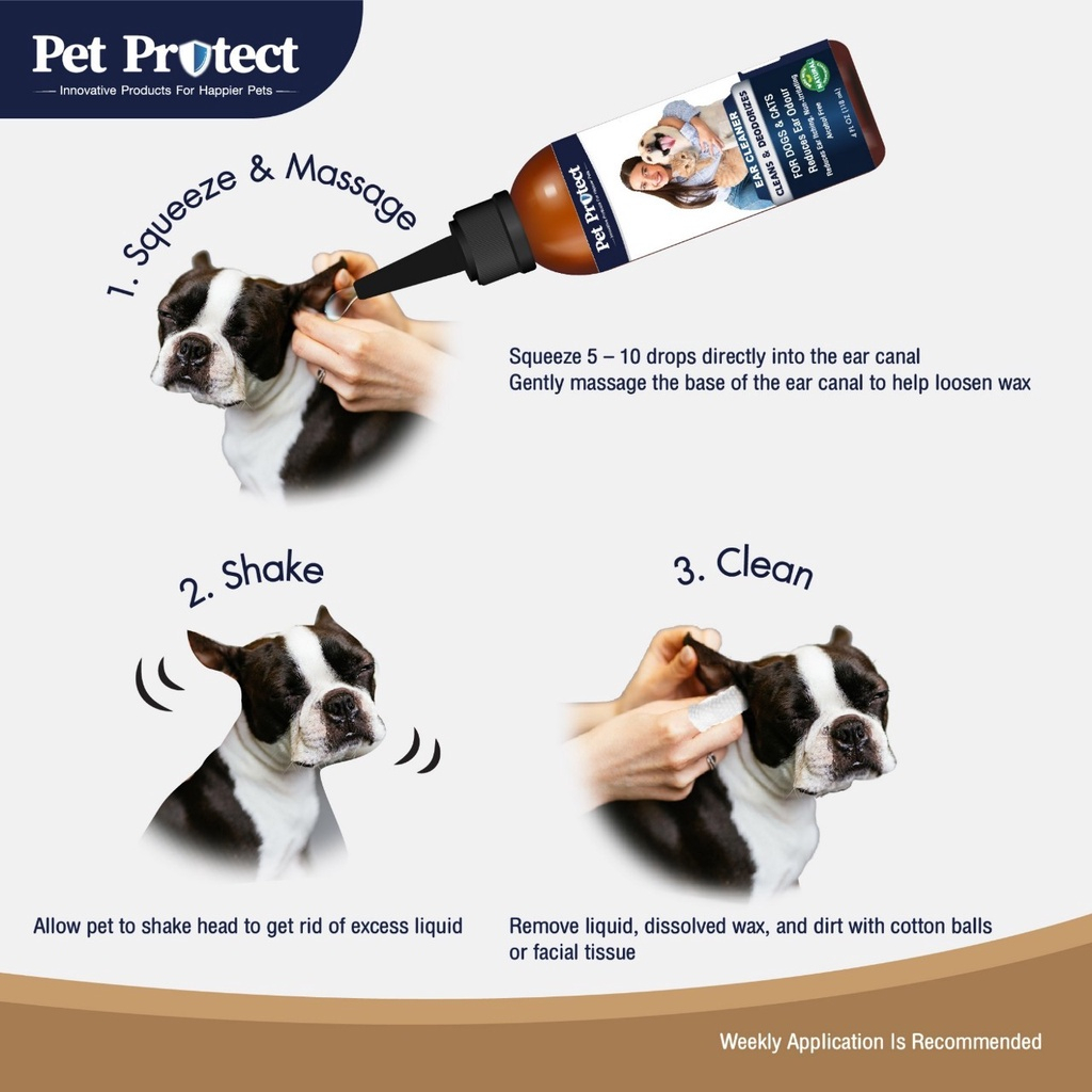 ใหม่-pet-protect-ear-cleaner-น้ำยาทำความสะอาดหู-สุนัขและแมว-ลดอาการคันในรูหู-ลดกลิ่นเหม็น-118-ml