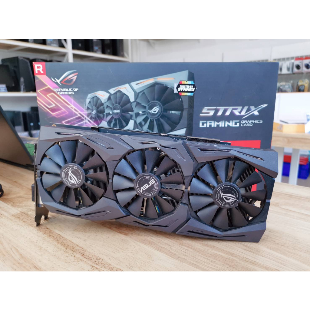 การ์ดจอมือสอง VGA Asus Rog Strix RX580 8GB GDDR5 การ์ดแสดงผล สินค้ามี ...
