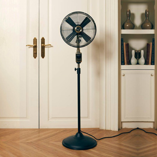 Bungalow Fan พัดลมเหล็กตั้งพื้น ขนาด 12 นิ้ว รุ่นอิสตันบูล CLASSIC STAND FAN ISTANBUL ( บรอนซ์ / ดำด้าน )