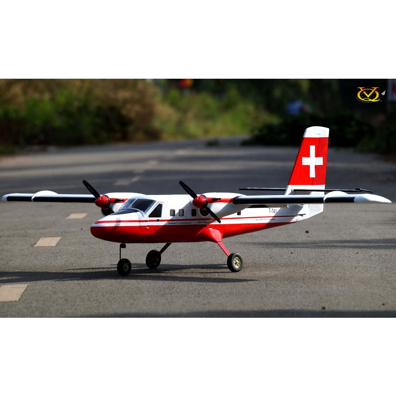 เครื่องบินน้ำมัน-ไฟฟ้า-dhc-6-twin-otter-swiss-version-ตัวลำไม้-สำหรับเครื่อง-46-ตัวลำเปล่าไม่รวมเครื่องยนต์-rc