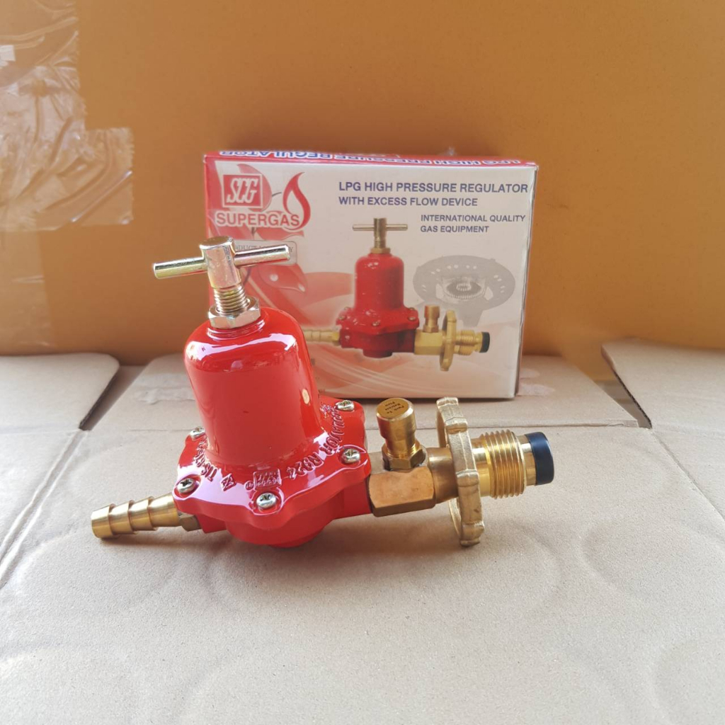 หัวปรับแรงดันสูงมีเซฟตี้ SCG รุ่นR924S ชุดพร้อมใช้ สายส้มยาว 2เมตรและ ...