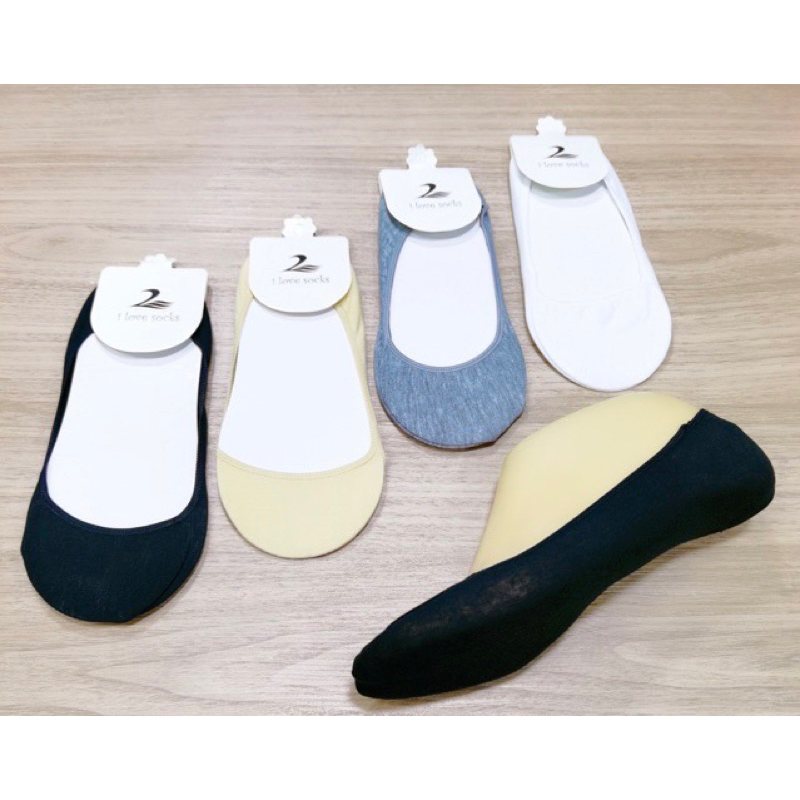 มือ1-ถุงเท้าเกาหลี-สีเนื้อแบบคัทชูข้อซ่อน