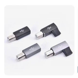 1Pcs USB Type C หญิงไปยัง USB B ชายอะแดปเตอร์สำหรับสแกนเนอร์เครื่องพิมพ์แปลง USB C ข้อมูลอะแดปเตอร์