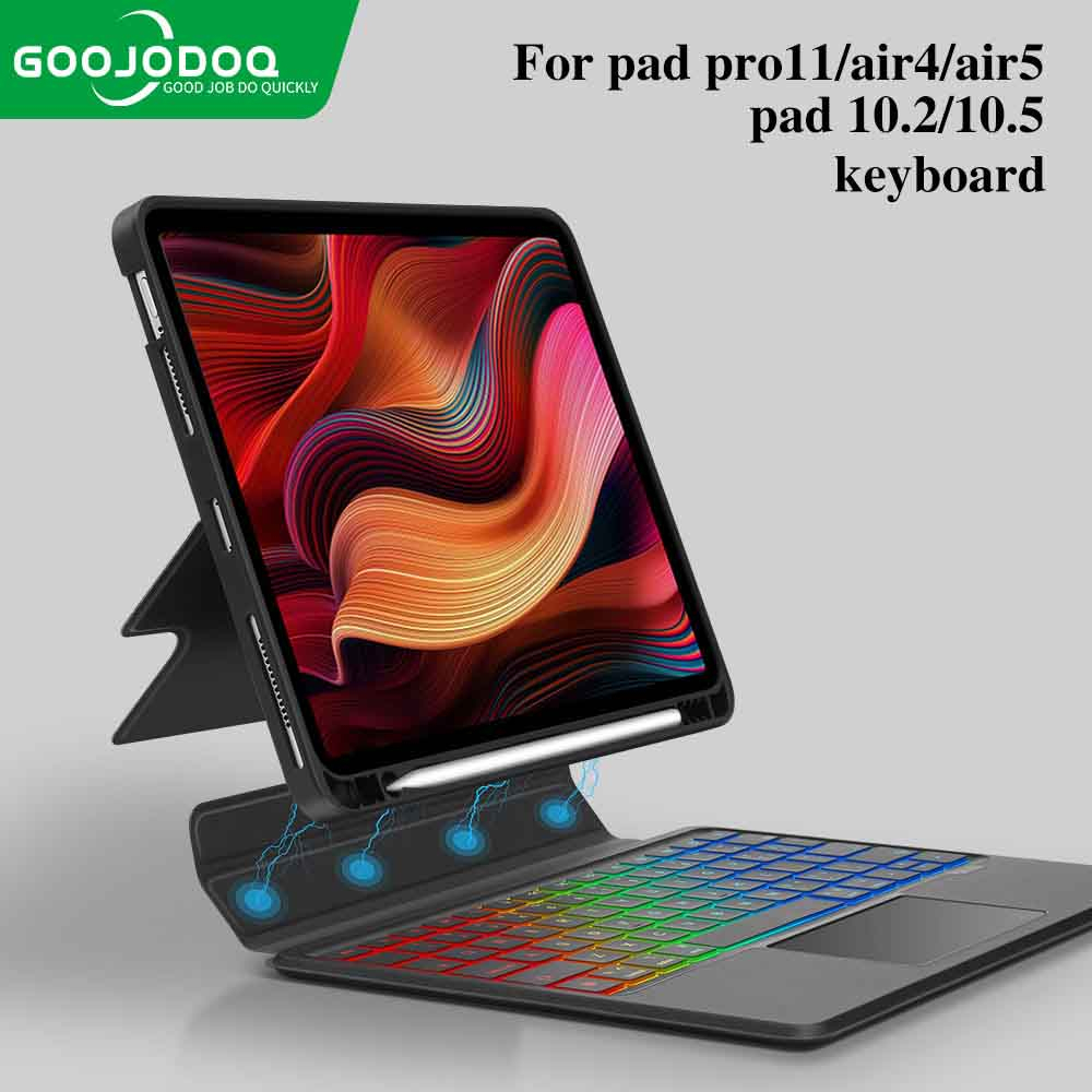 GOOJODOQ Bluetooth Backlight Keyboard Touchpad Separable For iPad Pro11