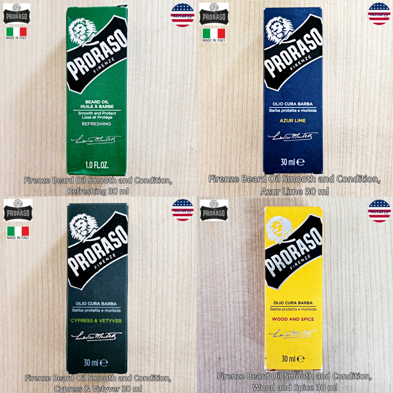 Proraso® Firenze Beard Oil Smooth and Condition 30 ml น้ำมันบำรุงหนวด ...