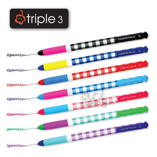 ปากกาเจลสี Triple3 Check Check รุ่น G119 ขนาดหัว 0.5mm