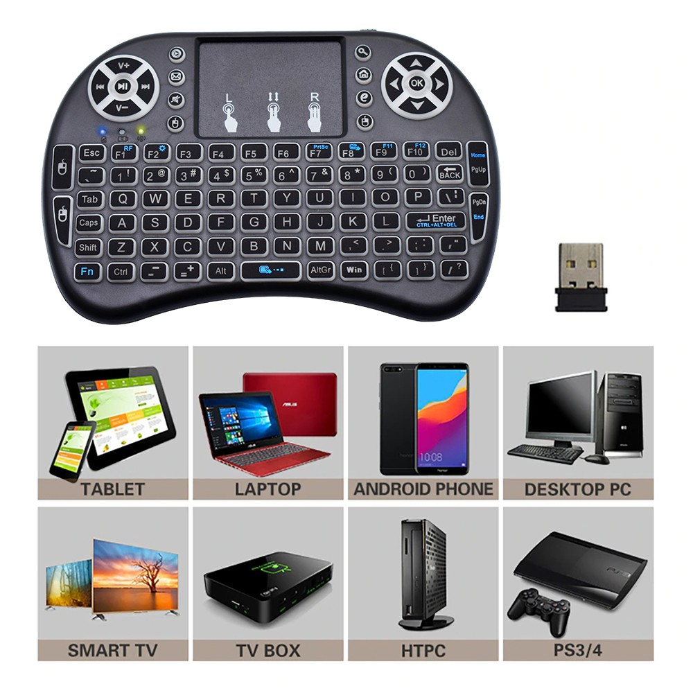 ส่งเร็ว-i8-mini-keyboard-backlit-คีย์บอร์ดไร้สาย-ขนาดเล็ก-touchpad-2-4g-multi-media-คอนโทรลง่าย-dm-i8