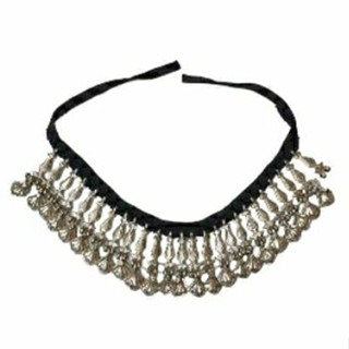 สร้อยคอ โบฮีเมียน สร้อยคอโชคเกอร์ ผูกปม ความยาว 18" แฮนเมด Afghan Tassels Dangle Choker Tie Necklace Traditional Ethnic