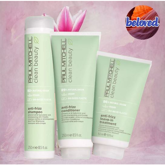 paul-mitchell-clean-beauty-anti-frizz-shampoo-conditioner-leave-in-treatment-แชมพู-ครีมนวด-อาหารผมสำหรับผมตรงลดความชี้ฟู