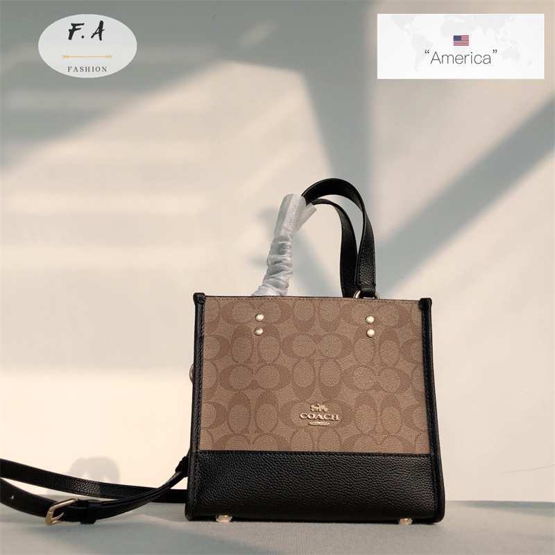 F.A ว่าแท้100% coach แท้ Dempsey Field Tote 22 กระเป๋าหิ้วแนวตั้งขนาด ...