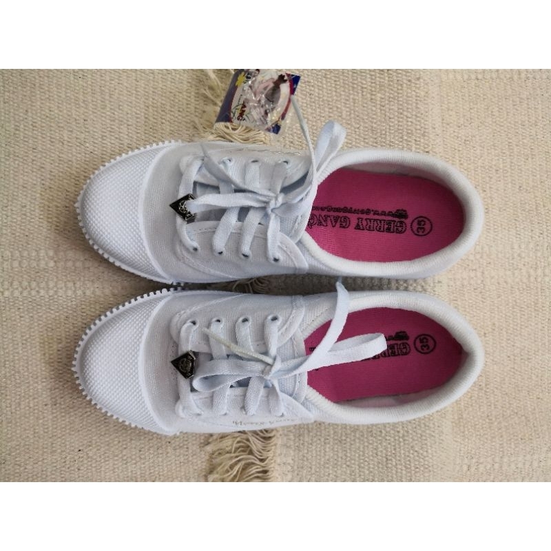gerrygang-888-รองเท้านักเรียน-รองเท้าผ้าใบ-สีขาว-ชมพู-มาแรงมาก-ขายดีที่สุด-size31-40