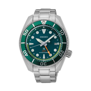 Seiko (ไซโก) นาฬิกาผู้ชาย Prospex SUMO Solar GMT SFK003J SFK001J ระบบโซลาร์ ขนาดตัวเรือน 45 มม.