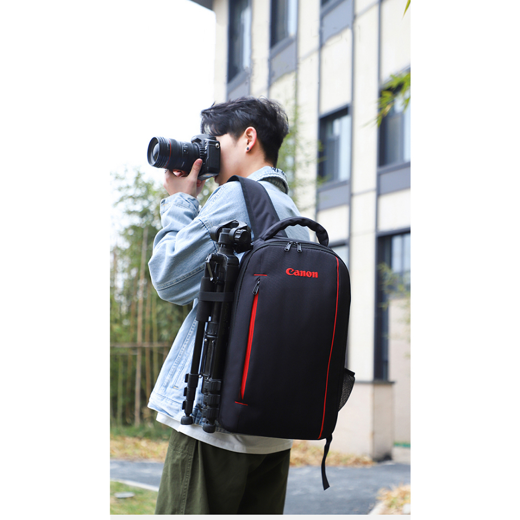 hit-item-กระเป๋ากล้อง-canon-สามารถใส่ขาตั้งกล้องและโน้ตบุ้คขนาด-14-6-นิ้วได้-สำหรับ-canon-nikon-fuji-sony-olympus