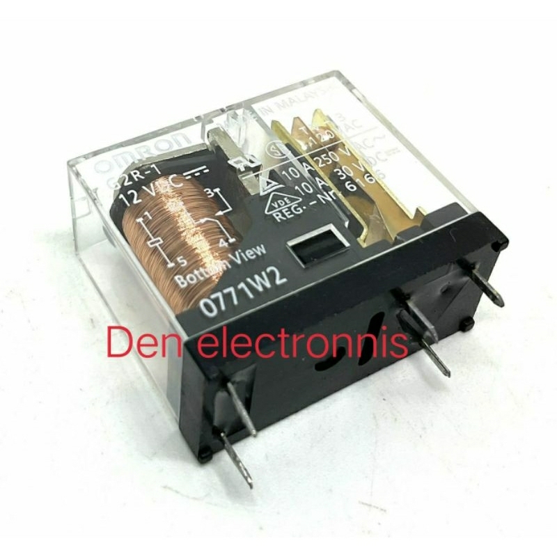 รีเลย์-รุ่น-g2r-1-มีขายทั้งชุด-12vdc-24vdc-24vac-230vac-omron-รีเลย์-5-ขา-1-contact-1no-1nc-บอร์ดคอนโทรล