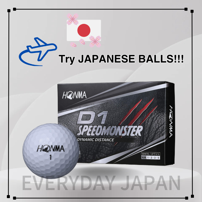 [Direct From JAPAN]HONMA Golf Balls D1 SPEED MONSTER 3 Piece Structure