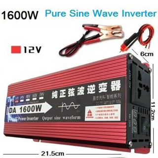 Inverter 1600W 12V/24V pure sine wave inverter อินเวอร์เตอร์เพียวซายเวฟ 1600W DA inverter