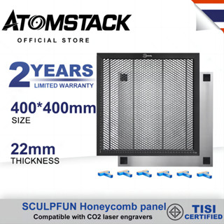  ATOMSTACK เลเซอร์คัทแผ่นรังผึ้ง 400x400x22mm สำหรับ CO2 Laser Engraver