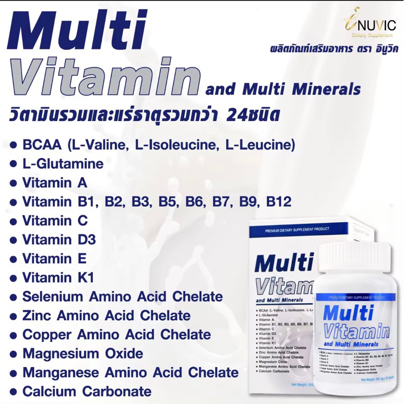 วิตามินรวม-มัลติวิตามิน-แอนด์-มัลติมิเนอรัล-x-1-ขวด-อินูวิค-multi-vitamin-and-multi-minerals-inuvic