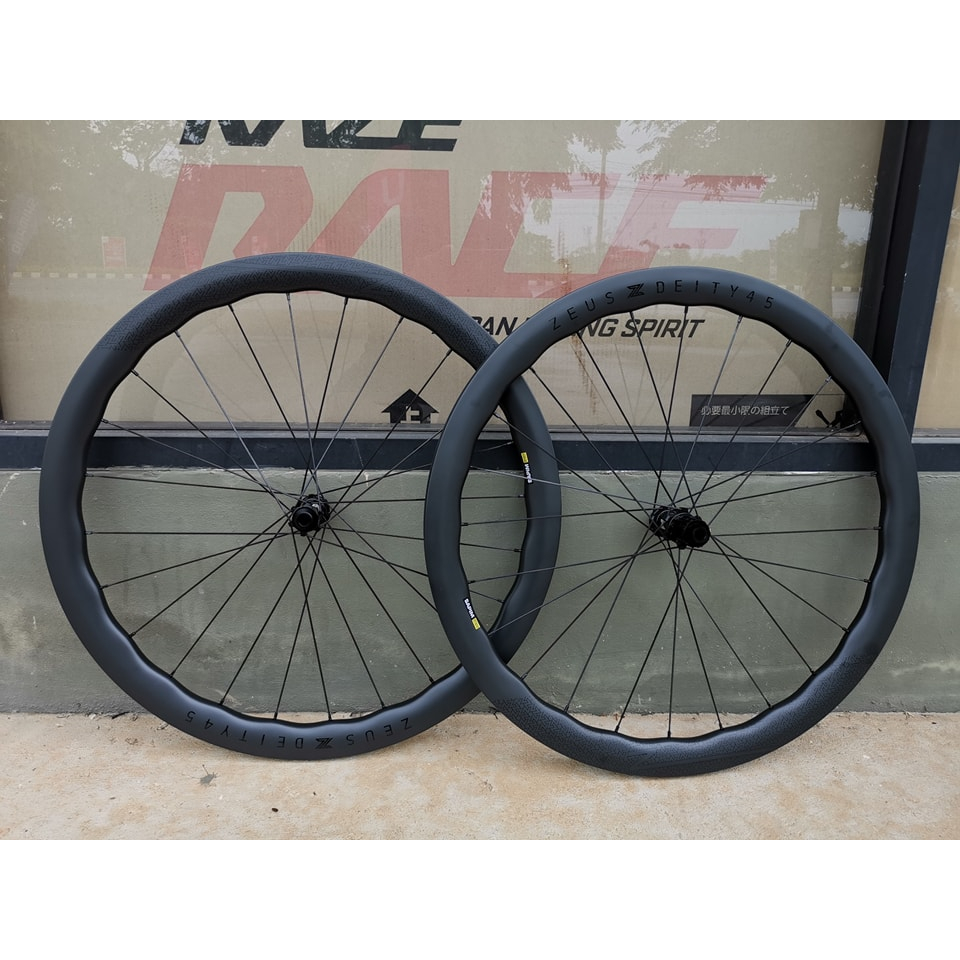 ล้อคาร์บอนเสือหมอบ ZEUS WorkWheel PRO Disc brake SERIES 45mm ลูกปืน