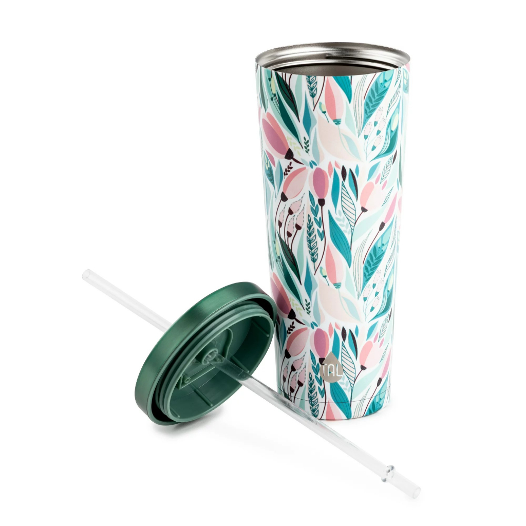 tal-stainless-steel-coolie-tumbler-24oz-green-tropical