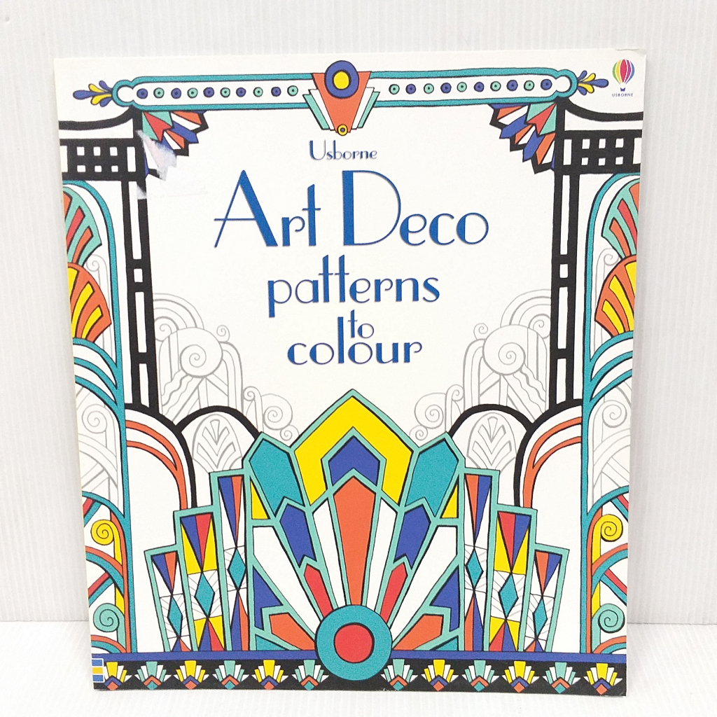 Art Deco Patterns to Colour By Usborne สมุดระบายสี Coloring book ภาษา ...
