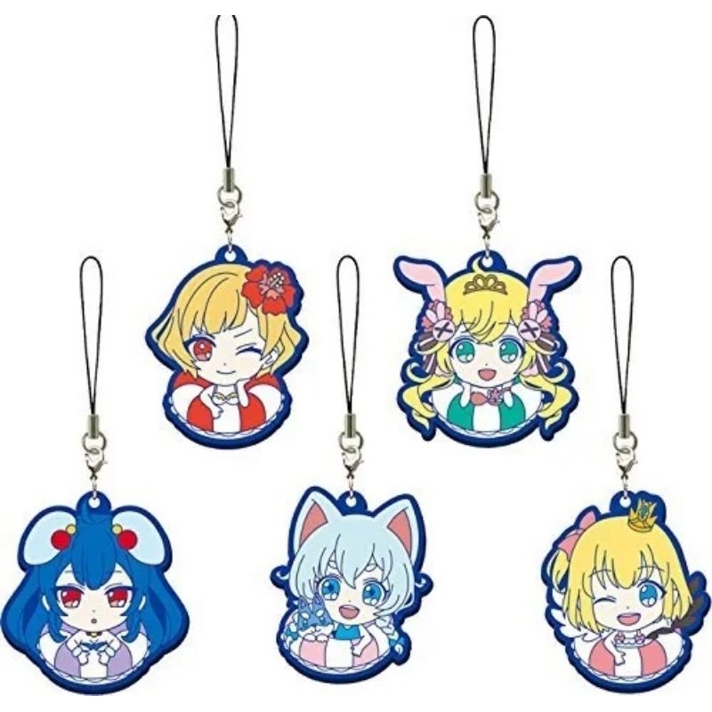พวงกุญแจ-most-lottery-white-cat-project-summer-enjoy-it-mole-g-award-life-trap-rubber-strap-all-5-species