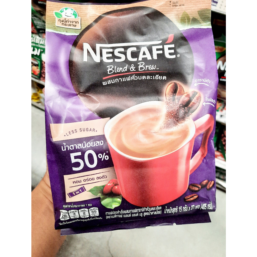 เนสกาแฟ-nescafe-3in1-27-ซอง-blend-amp-brew-instant-coffee-3in1-เนสกาแฟ-เบลนด์-แอนด์-บรู-กาแฟปรุงสำเร็จ-3อิน1-กาแฟซอง