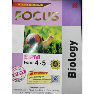 Focus SPM Biology  SPM Form 4.5 *******หนังสือมือ2 สภาพ 80%*******