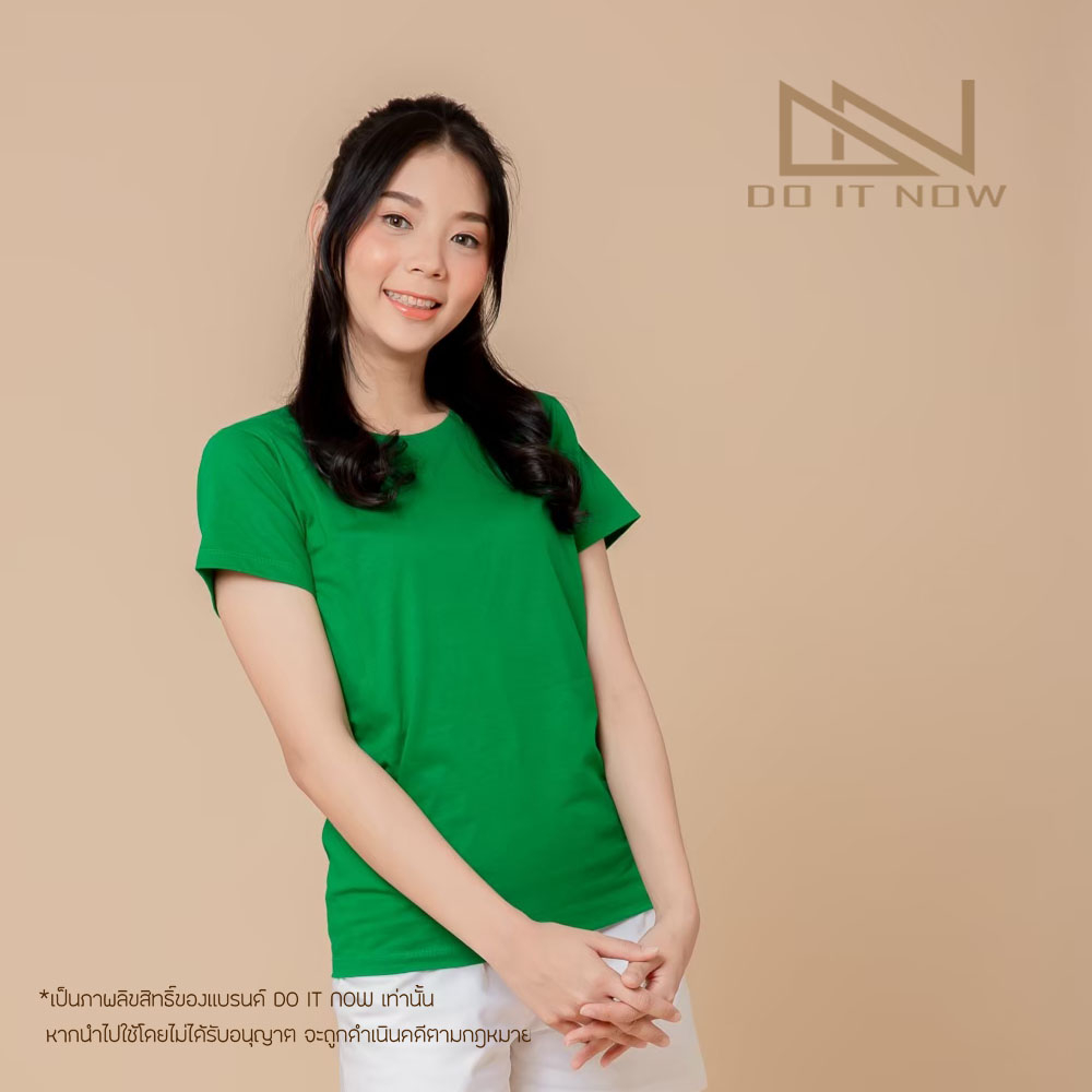 เสื้อคอกลมสีเขียว-by-doitnow-สินค้าคุณภาพ-จากแห่งผลิตโดยตรง