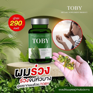 🎉 พร้อมส่งToby Horsetail วิตามินลดผมร่วง หญ้าหางม้า บำรุงผม ผมแห้งเสีย แตกปลาย