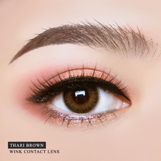 New ** Thari Brown ✨Wink Wow Lens สีน้ำตาล มินิ น้ำตาล ขอบฟุ้ง ค่าสายตา สายตาสั้น แฟชั่น Contact Lens มินิ บิ๊กอาย สายตา