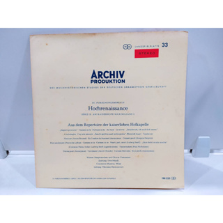 1LP Vinyl Records แผ่นเสียงไวนิล  Hochrenaissance   (E2A77)