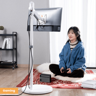 MOBILE SPRING-ASSISTED DISPLAY FLOOR STAND( FS38-11TW )