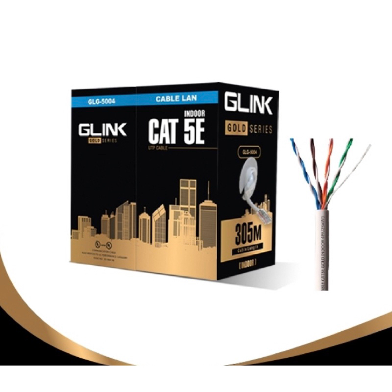 glink-สายlan-cat5e-ac-มีสายไฟ-305เมตร-รุ่น-gold-series-สำหรับ-กล้องวงจรปิด