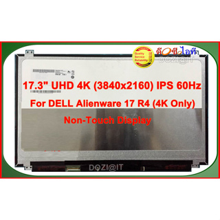 จอโน๊ตบุ๊ค•Laptop Screen 17.3" นิ้ว สำหรับ DELL Alienware 17 R4 Series•Screen UHD 4K (3840x2160) IPS 60Hz