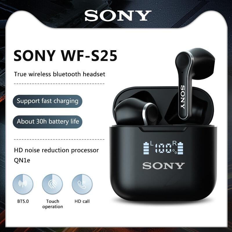 ถูกที่ส่ง-พร้อมส่ง-wf-s25-ชุดหูฟังบลูทูธไร้สาย-true-wireless-ชุดหูฟังสำหรับเล่นกีฬาโทรศัพท์มือถือชุดหูฟังอินเอียร์