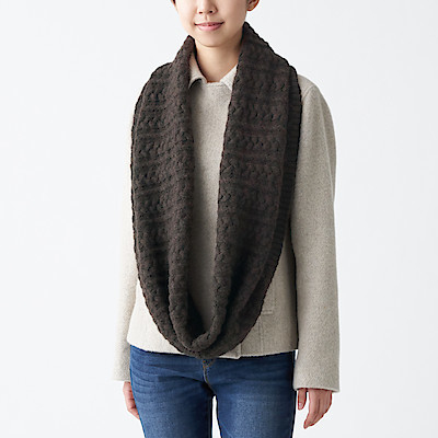 ผ้าพันคอ-muji-yak-blend-snood-ผ้าคลุม-22871853404