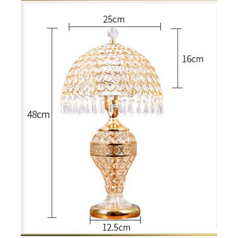 โคมไฟคริสตัล-โคมไฟสไตล์-luxury-โคมไฟตั้งโต๊ะ