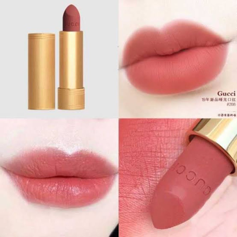 พร้อมส่ง-gucci-rouge-l-vres-mat-matte-lipstick-1g-สี-208-505