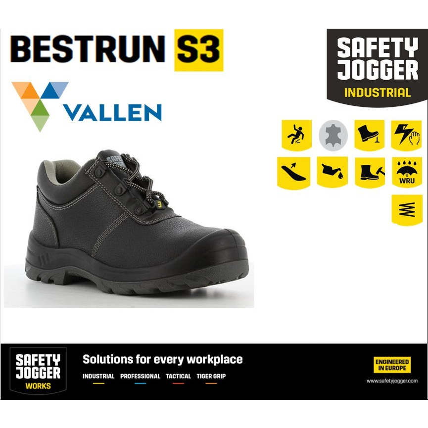 SAFETY JOGGER "BESTRUN" รองเท้าเซฟตี้ หุ้มส้น หัวเหล็ก มาตรฐาน S3