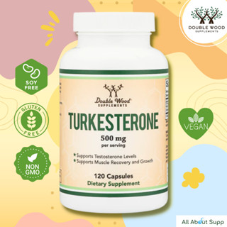 Turkesterone by DoubleWood - 120 Capsules 🔥 เสริมสร้างฮอร์โมนเพศชาย เพิ่มมวลกล้ามเนื้อและฟื้นฟู🔥