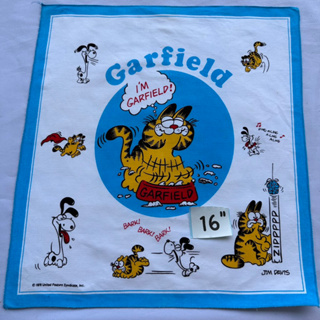 Garfield ผ้าเช็ดหน้าแมวส้มการ์ฟิวด์