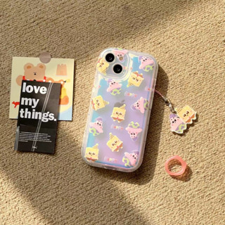 🍩กรุงเทพฯ🍩เคสไอโฟน สำหรับ 11 14 for iPhone Case 13 12 Pro Max น่ารัก สปองบ็อบ กันกระแทก เคสนิ่ม เคสโทรศัพท์