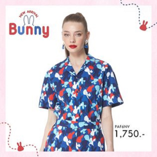GSP Make to order "Bunny Collection เสื้อปกฮาวายแขนสั้น พิมพ์ลาย (PAF5NV)