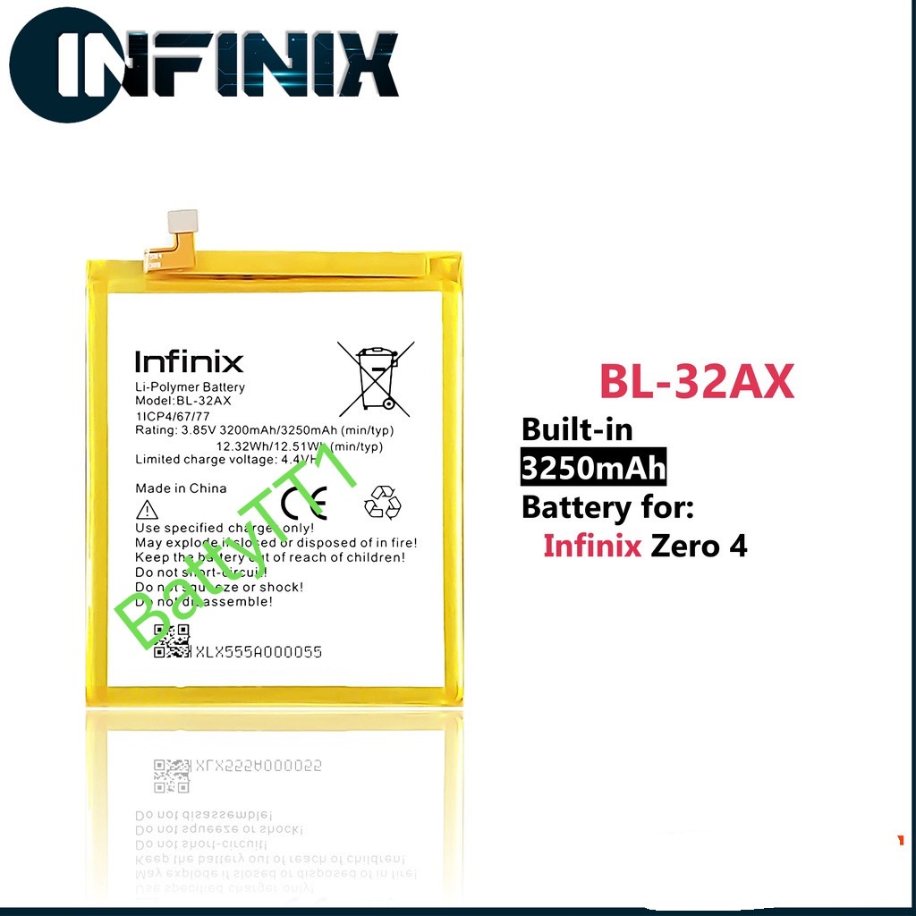 แบตเตอรี่-infinix-zero-4-3250mah-ประกัน-3-เดือน