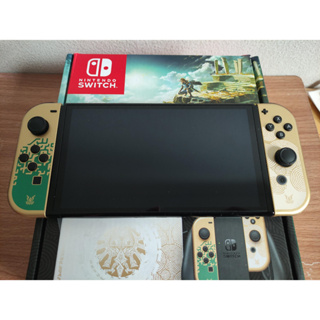 (ครบกล่อง) เครื่อง Nintendo Switch Oled Limited Zelda 92%