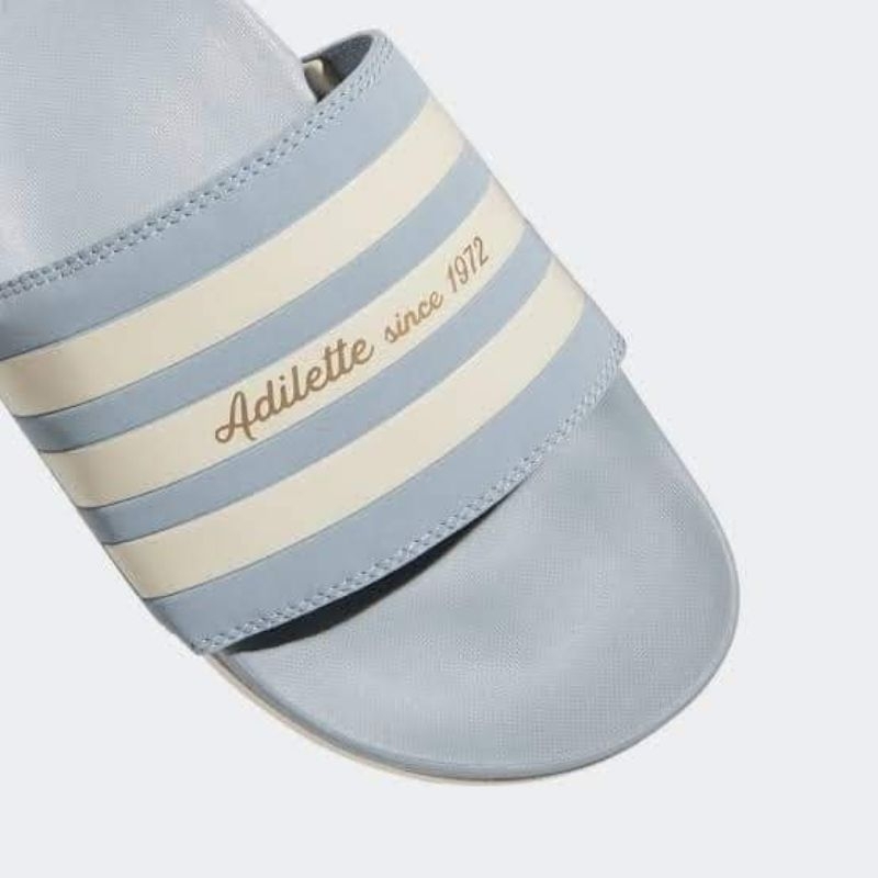 ของแท้-รองเท้าแตะพื้นนุ่มมากๆ-adidas-adilette-comfort-สีฟ้าเทาสีสวย-ร้านขายแต่ของแท้